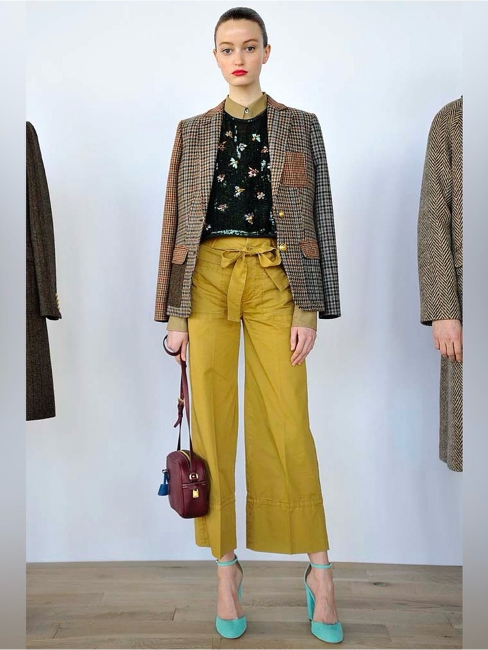 🍁 J. Crew Collection Rhodes Blazer - Rare Patchwork Tweed - Size 2 - Picture 2 of 2